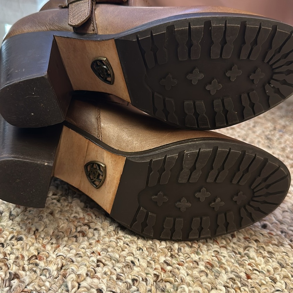 Ariat Gold Coast Distressed Leather Tall Boots Sz 7.5 - Picture 6 of 8